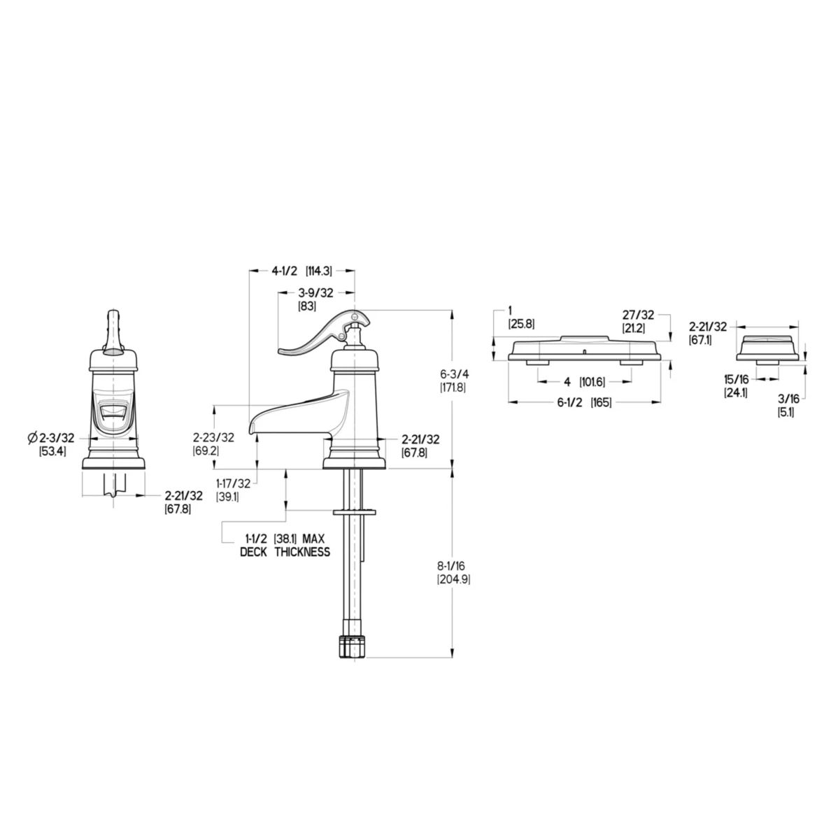 Pfister Ashfield F-M42-YPKK Brushed Nickel Bathroom Faucet - RenoShop