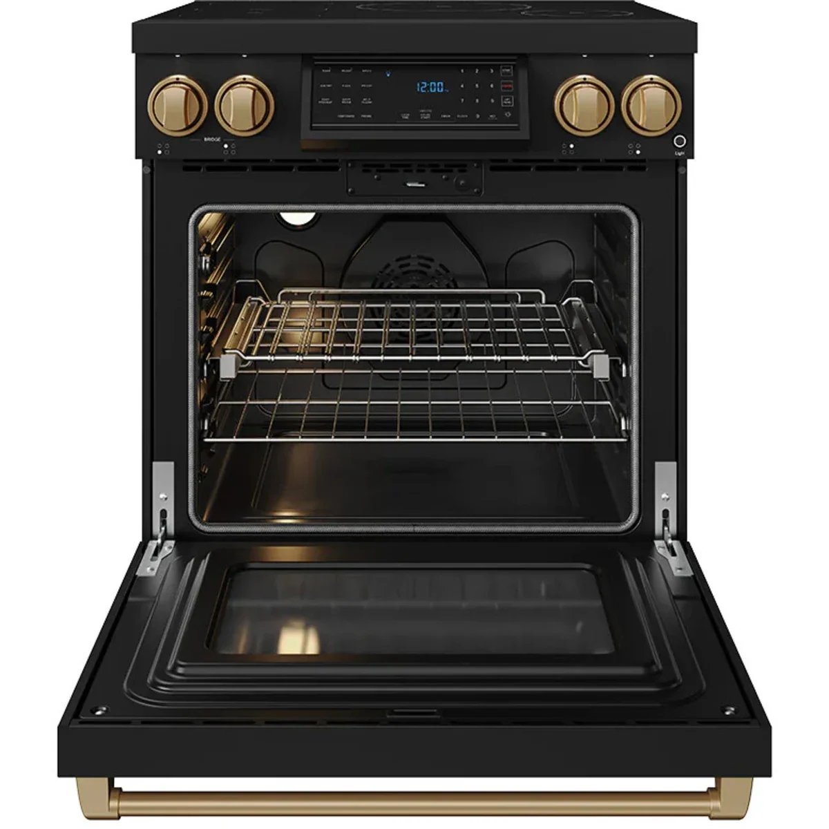 Gordon Ramsay by Thor Kitchen 30-Inch Professional Induction Range with Tilt Panel Touch Control in Black with Bronze Trim RSI30B-BRZ -  Electric Range - Thor Kitchen