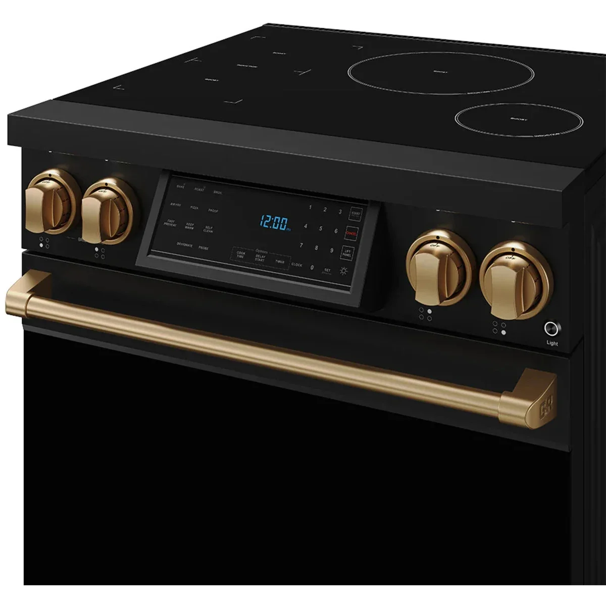 Gordon Ramsay by Thor Kitchen 30-Inch Professional Induction Range with Tilt Panel Touch Control in Black with Bronze Trim RSI30B-BRZ -  Electric Range - Thor Kitchen
