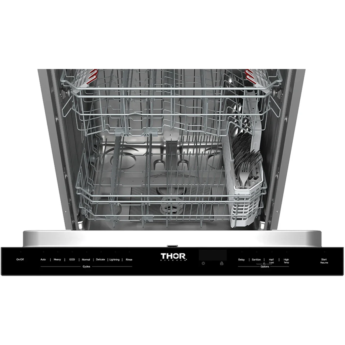 Thor Kitchen 24-Inch Built-In Dishwasher with 7 Cycles and Pocket Handle in Stainless Steel TDW24PT -  Dishwasher - Thor Kitchen