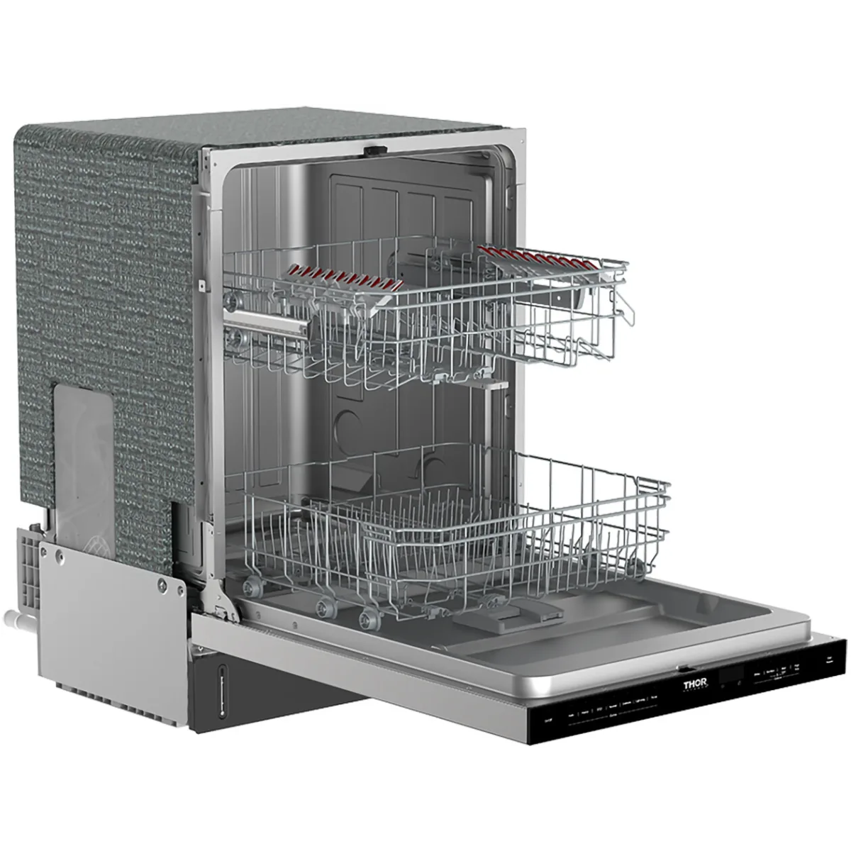 Thor Kitchen 24-Inch Built-In Dishwasher with 7 Cycles and Pocket Handle in Stainless Steel TDW24PT -  Dishwasher - Thor Kitchen
