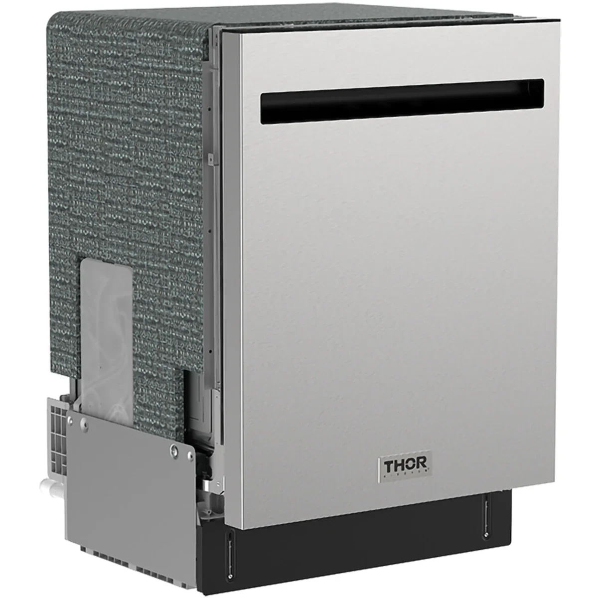 Thor Kitchen 24-Inch Built-In Dishwasher with 7 Cycles and Pocket Handle in Stainless Steel TDW24PT -  Dishwasher - Thor Kitchen