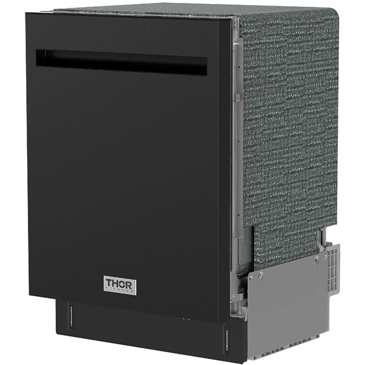 Thor Kitchen 24-Inch Built-In Dishwasher with 7 Cycles and Pocket Handle in Black TDW24PTB -  Dishwasher - Thor Kitchen