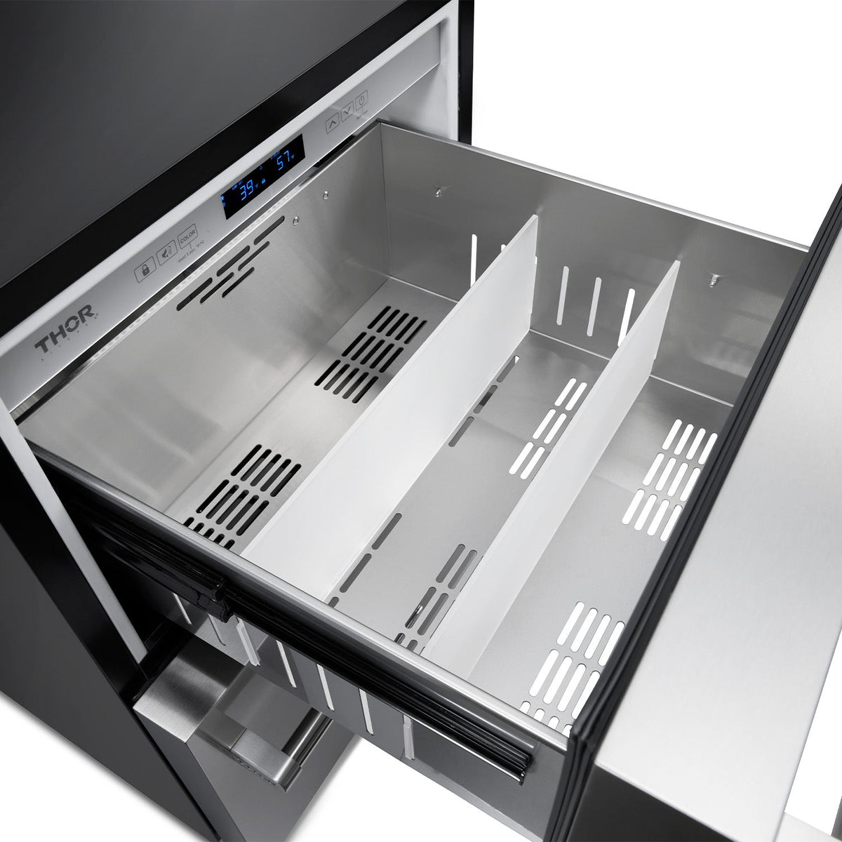 24" Indoor Outdoor Refrigerator Drawer in Stainless Steel TRF24U - RenoShop