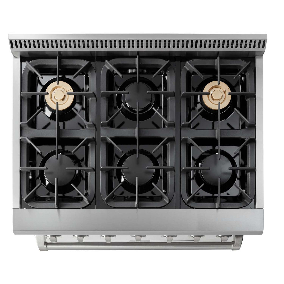 36" Professional Stainless Steel Dual Fuel Range HRD3606U - RenoShop