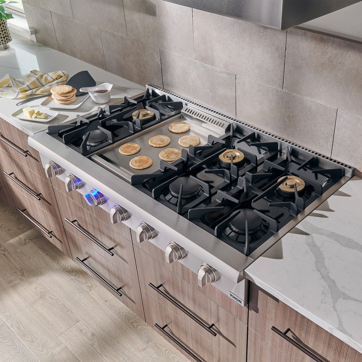 Thor Kitchen 48 Inch Professional Gas Range Top HRT4806U Canada - RenoShop