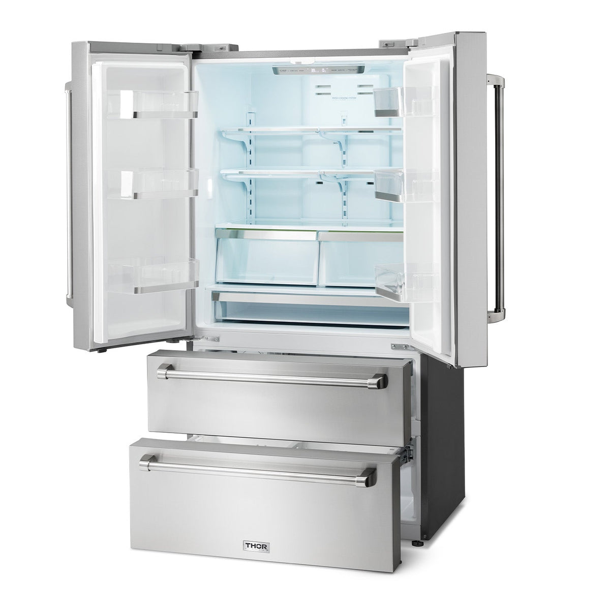 Thor Kitchen Professional 36 Inch French Door Refrigerator with Freezer Drawers TRF3602 Canada - RenoShop