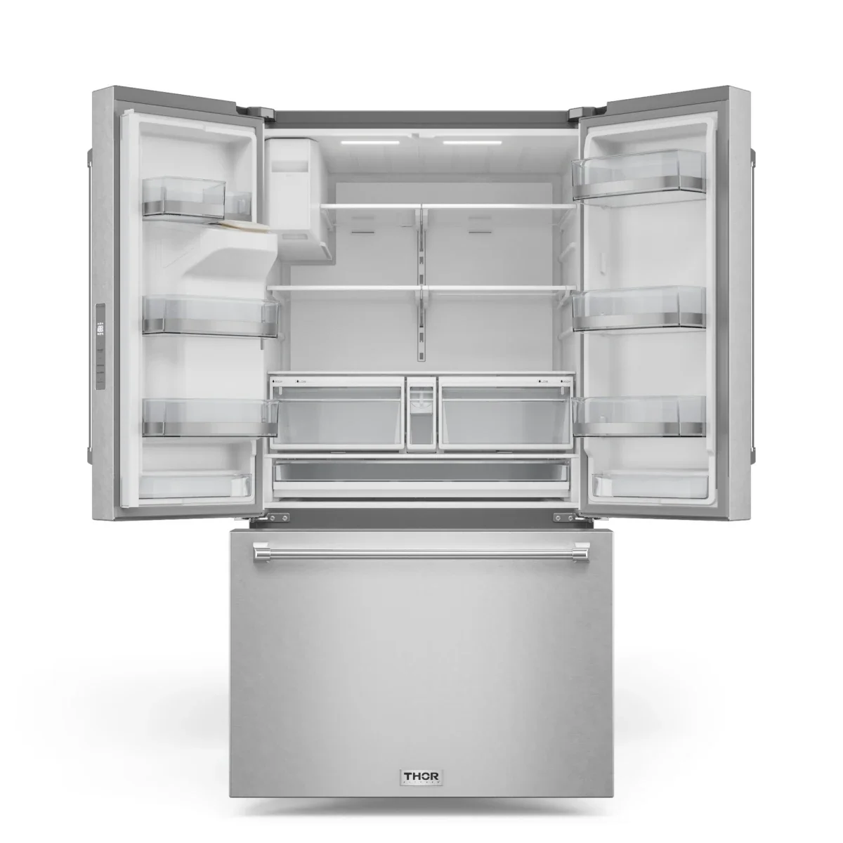 Thor Kitchen 36-Inch 28 Cu. Ft. French Door Full Depth Refrigerator with Water Filter and Ice Maker TRF3628FFD -  Refrigerators - Thor Kitchen