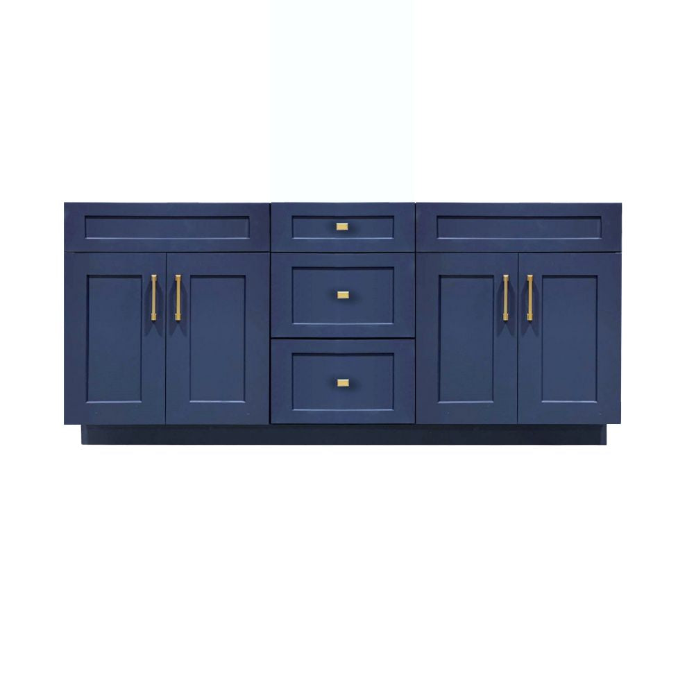 60 inch Solid Wood Double Sink Bathroom Vanity Cabinet Only VSD60DD